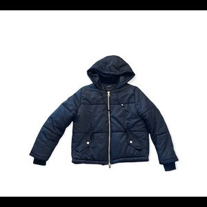 TOPSHOP Women’s Navy Blue Puffer Medium like new
